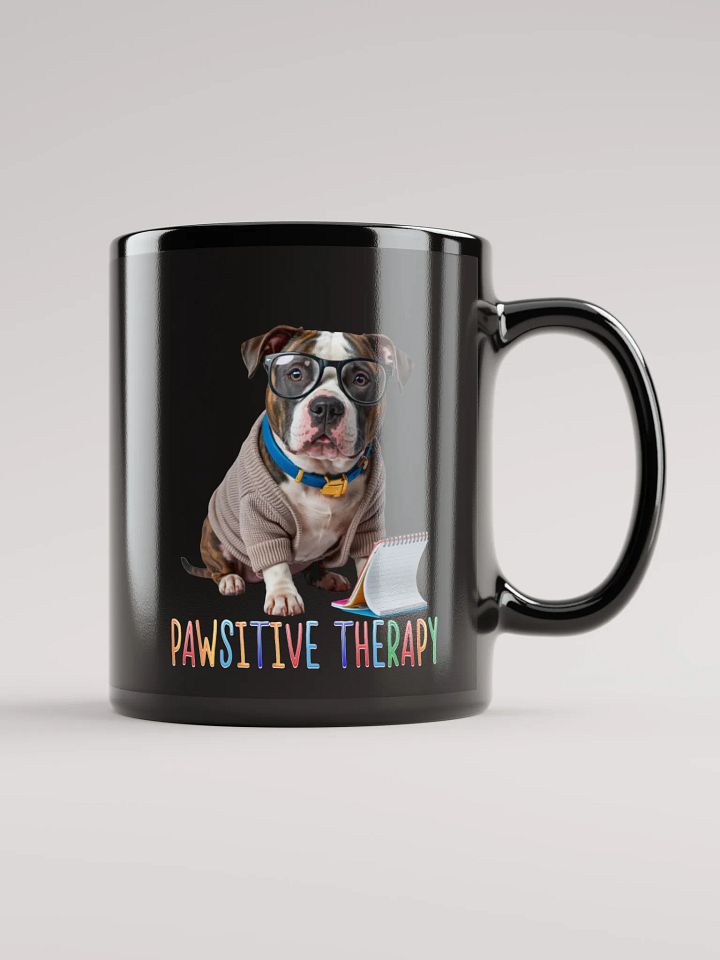Pawsitive Therapy Black Mug product image (1)