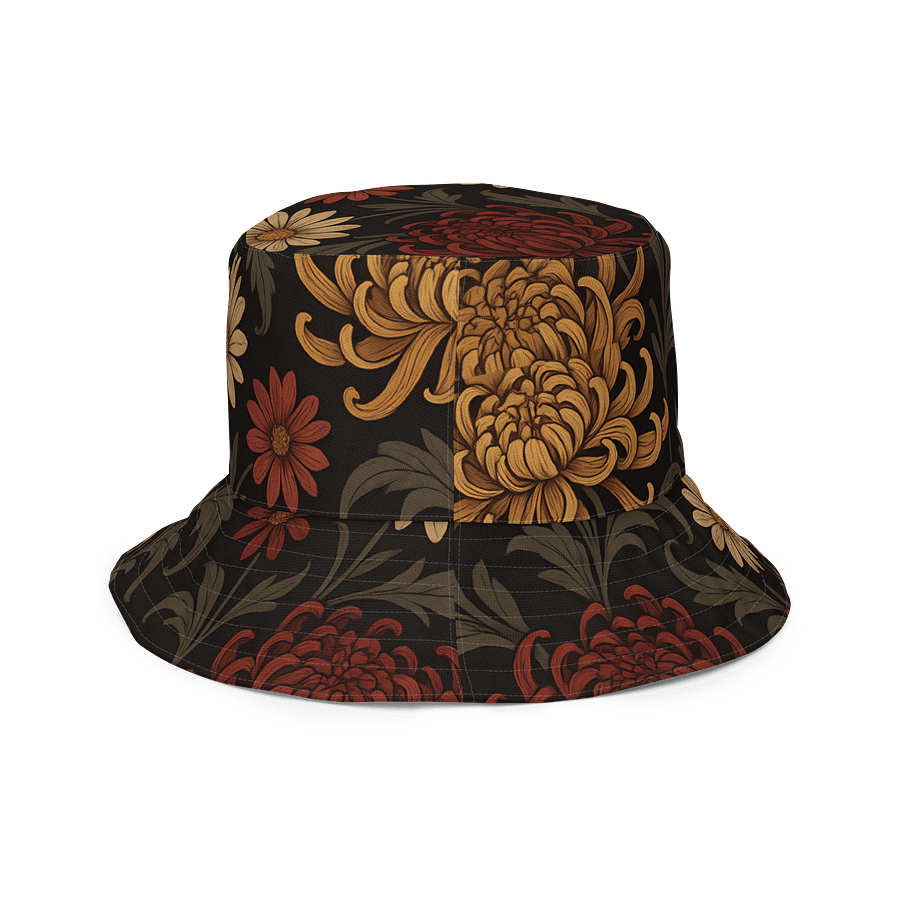 Chrysanthemum & Daisy Reversible Bucket Hat – Floral Sun Hat for Outdoor Adventures product image (5)