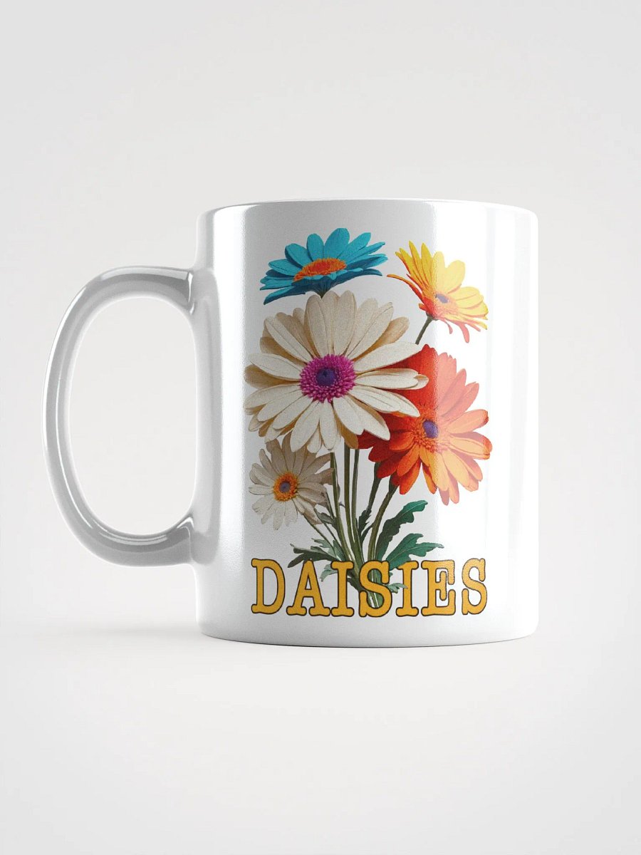 Floral Graphic | White Coffee Mug | Daisies product image (1)