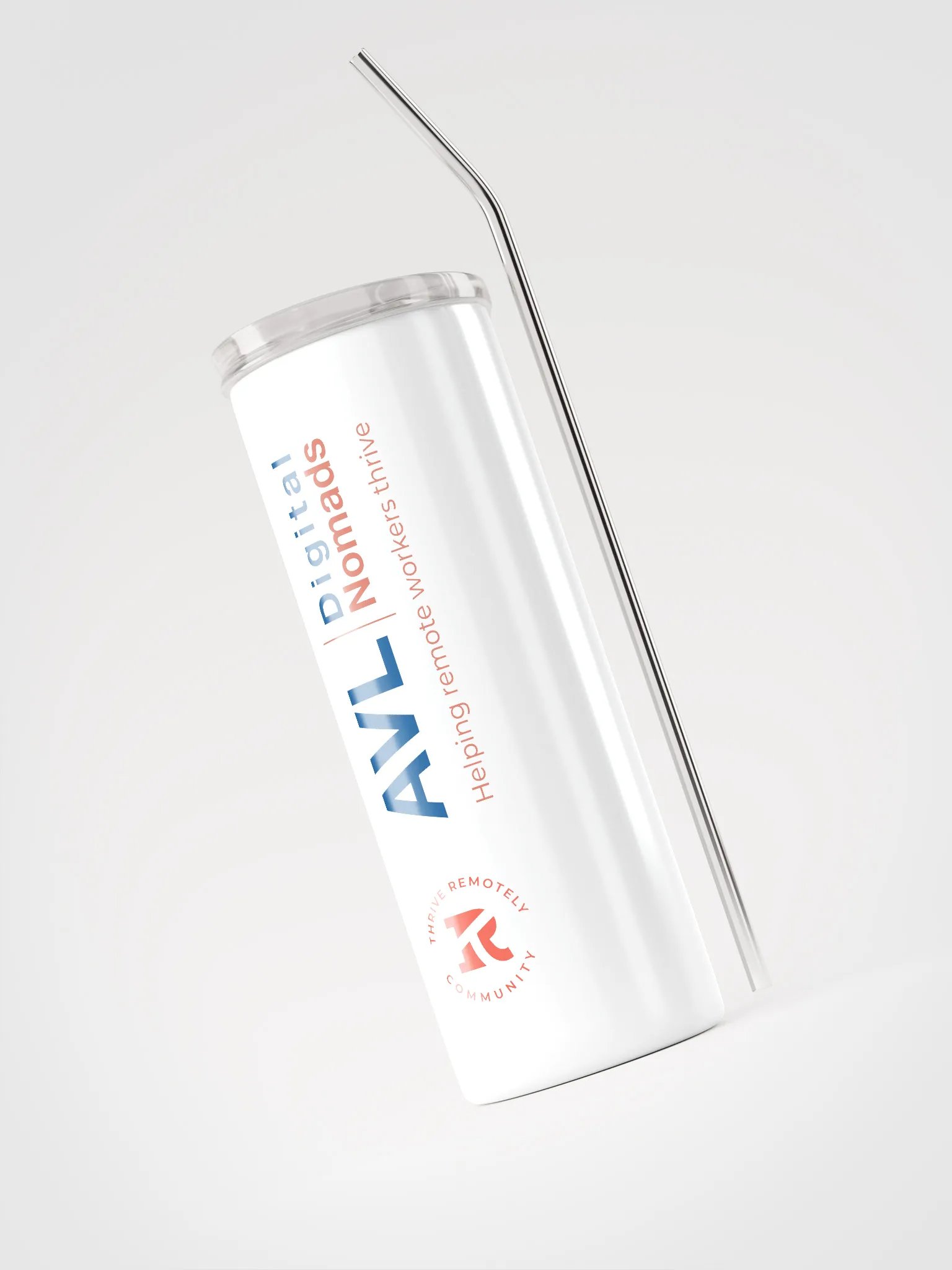 Stainless Steel Tumbler with Straw-AVL product image (6)