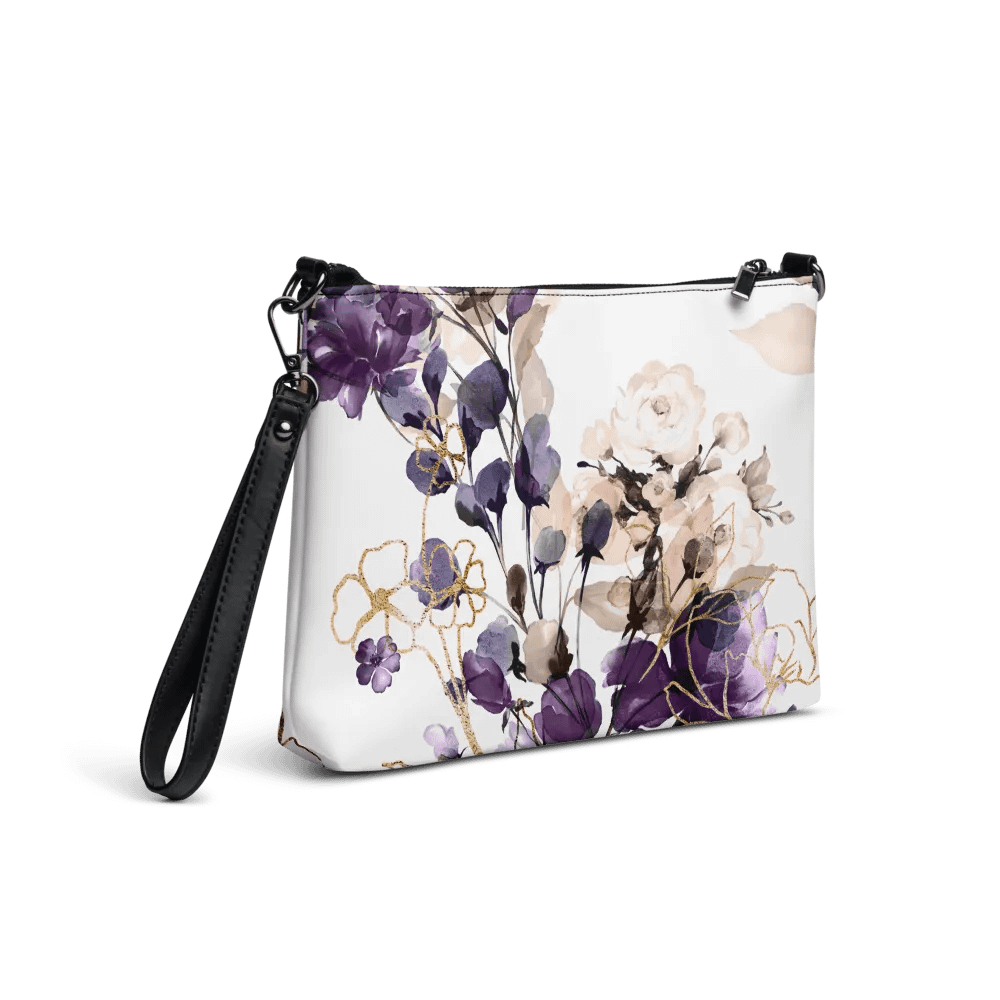 Purple Floral Crossbody Bag product image (5)