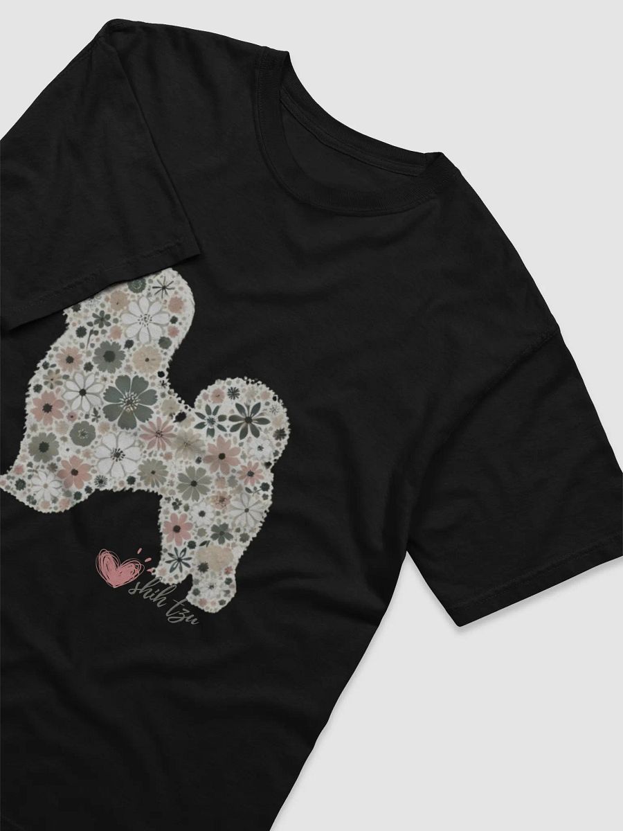 Floral Shih Tzu Silhouette: Charming Canine Art product image (3)