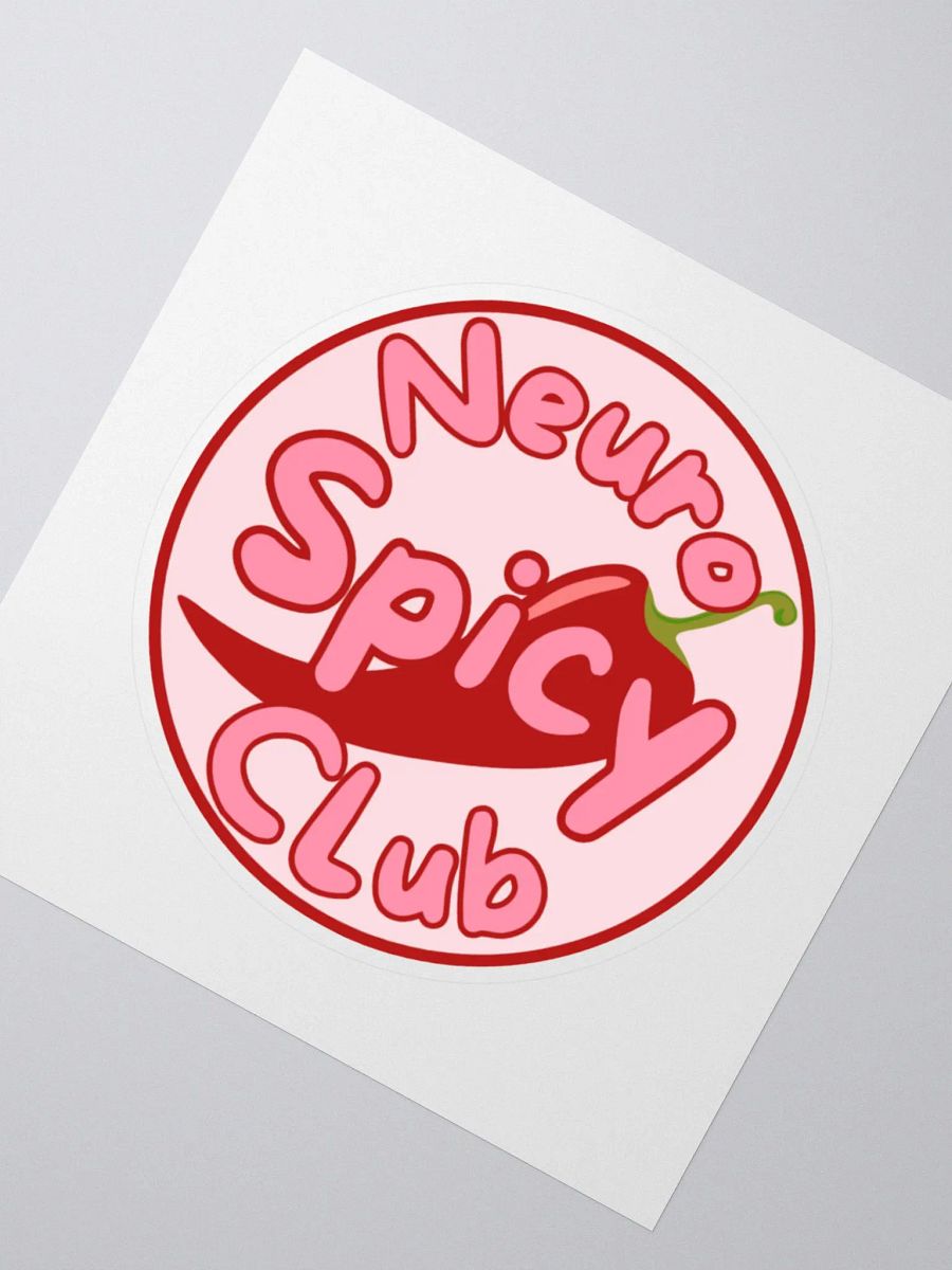 Neurospicy Club Sticker product image (3)