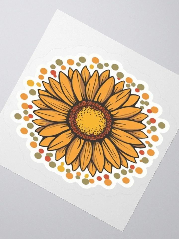 Cheerful Sunflower Sticker - Bright Floral Decal product image (2)