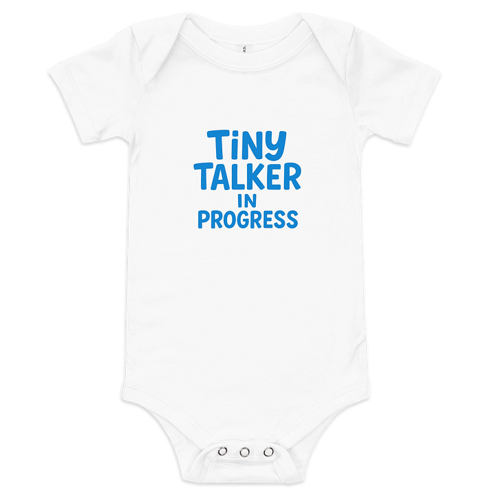 Tiny Talker in Progress Baby Onesie product image (3)