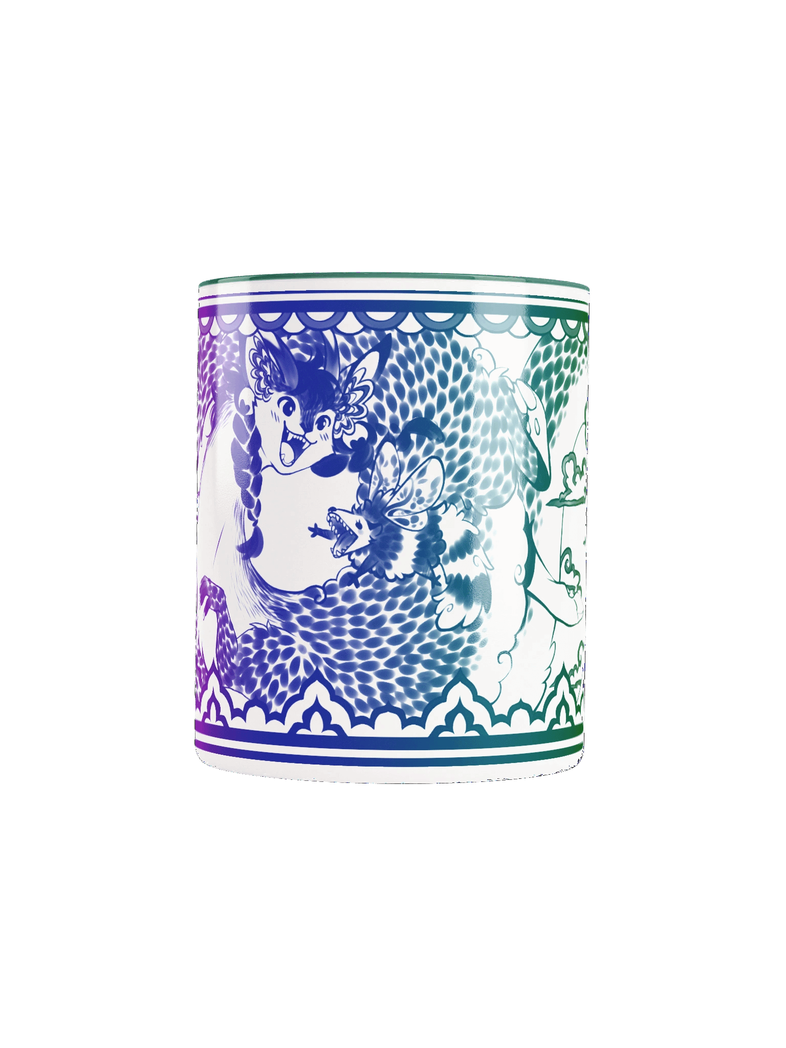 Porcelain friends mug rainbow product image (44)