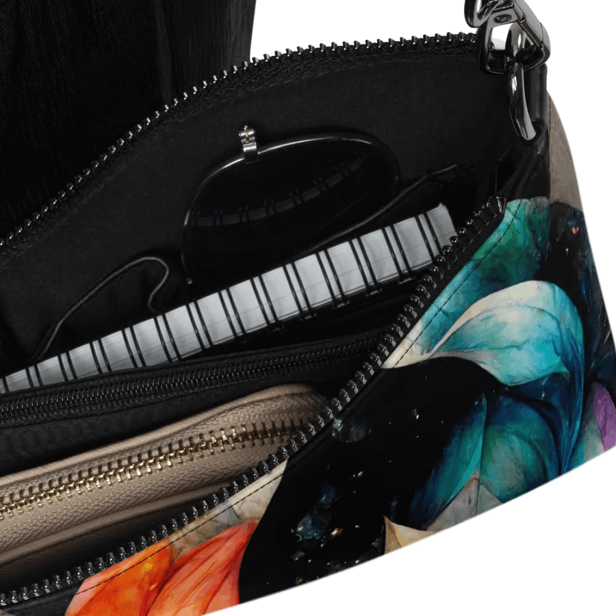 faux leather Charcoal Dreams All-Over Crossbody Bag product image (6)