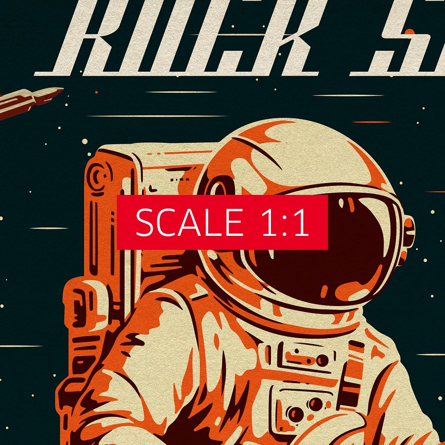 Rock Star. Astrorock — Vintage space poster product image (4)