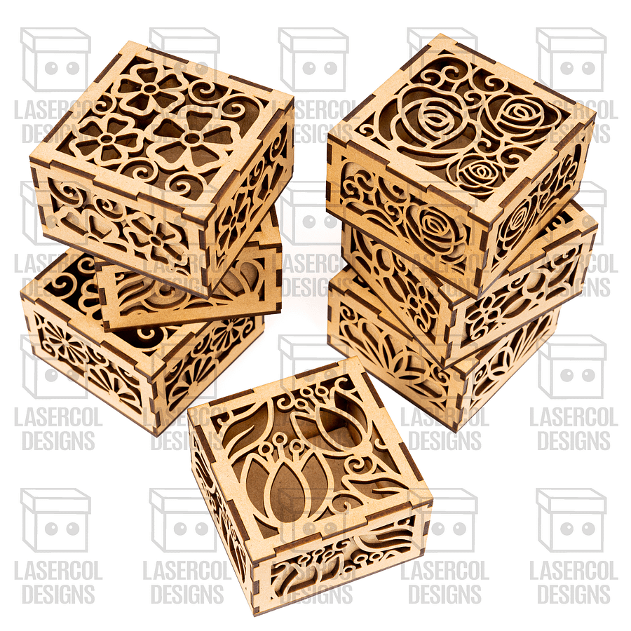 10 Boxes Set 1 (2 Sizes) - Laser Cut Files product image (10)