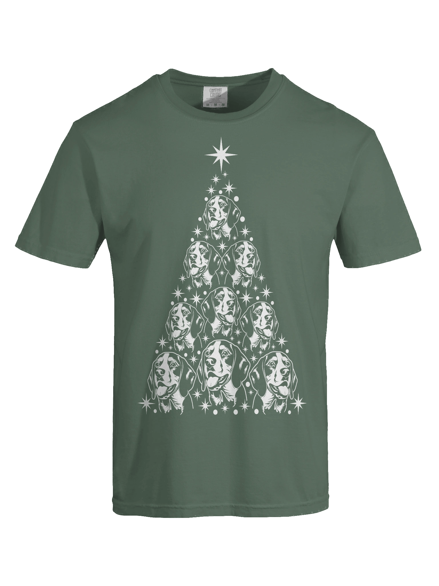 Beagle Christmas Tree T-Shirt product image (9)