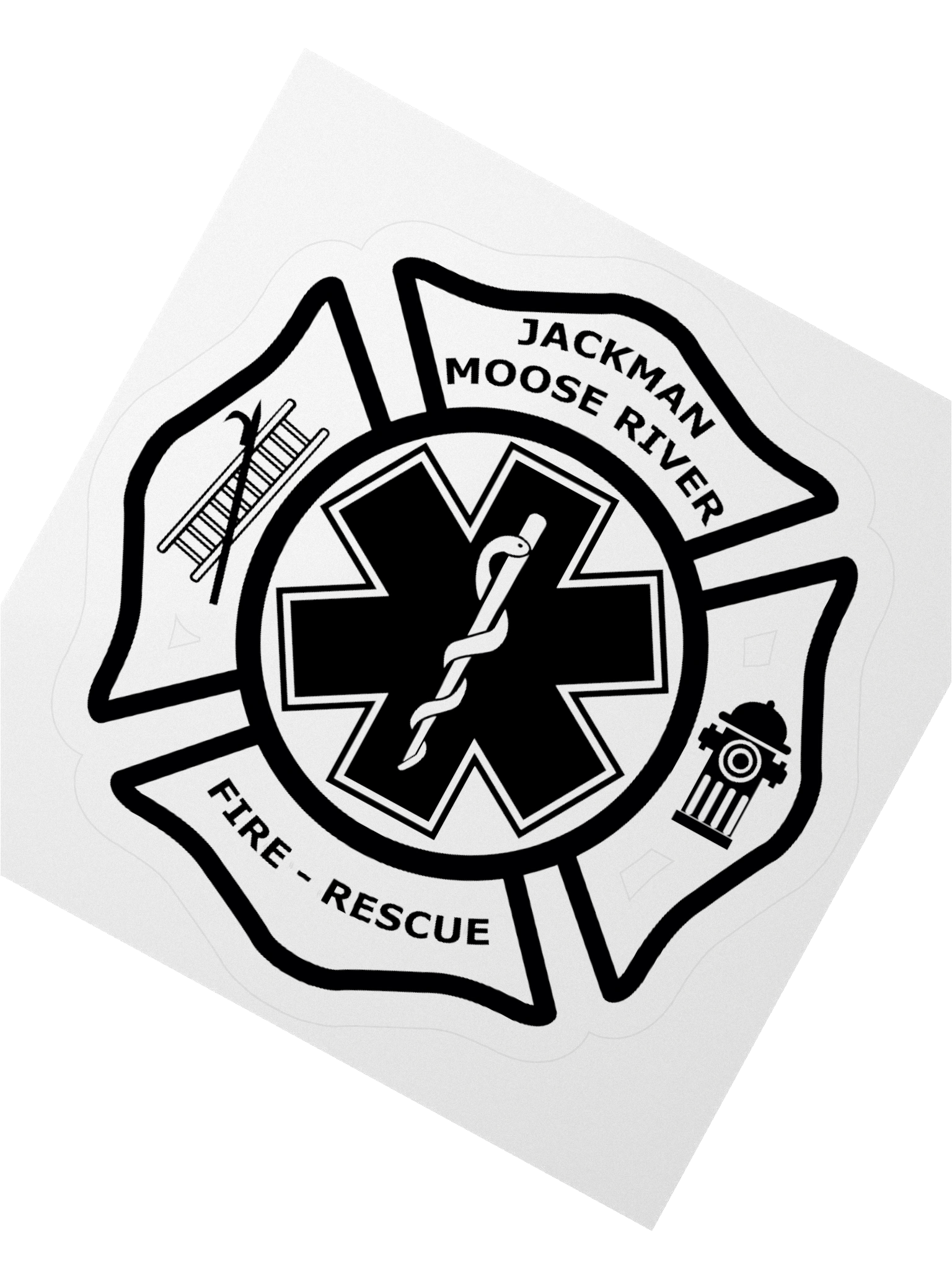 JMRF&RD Logo Sticker - Black product image (2)