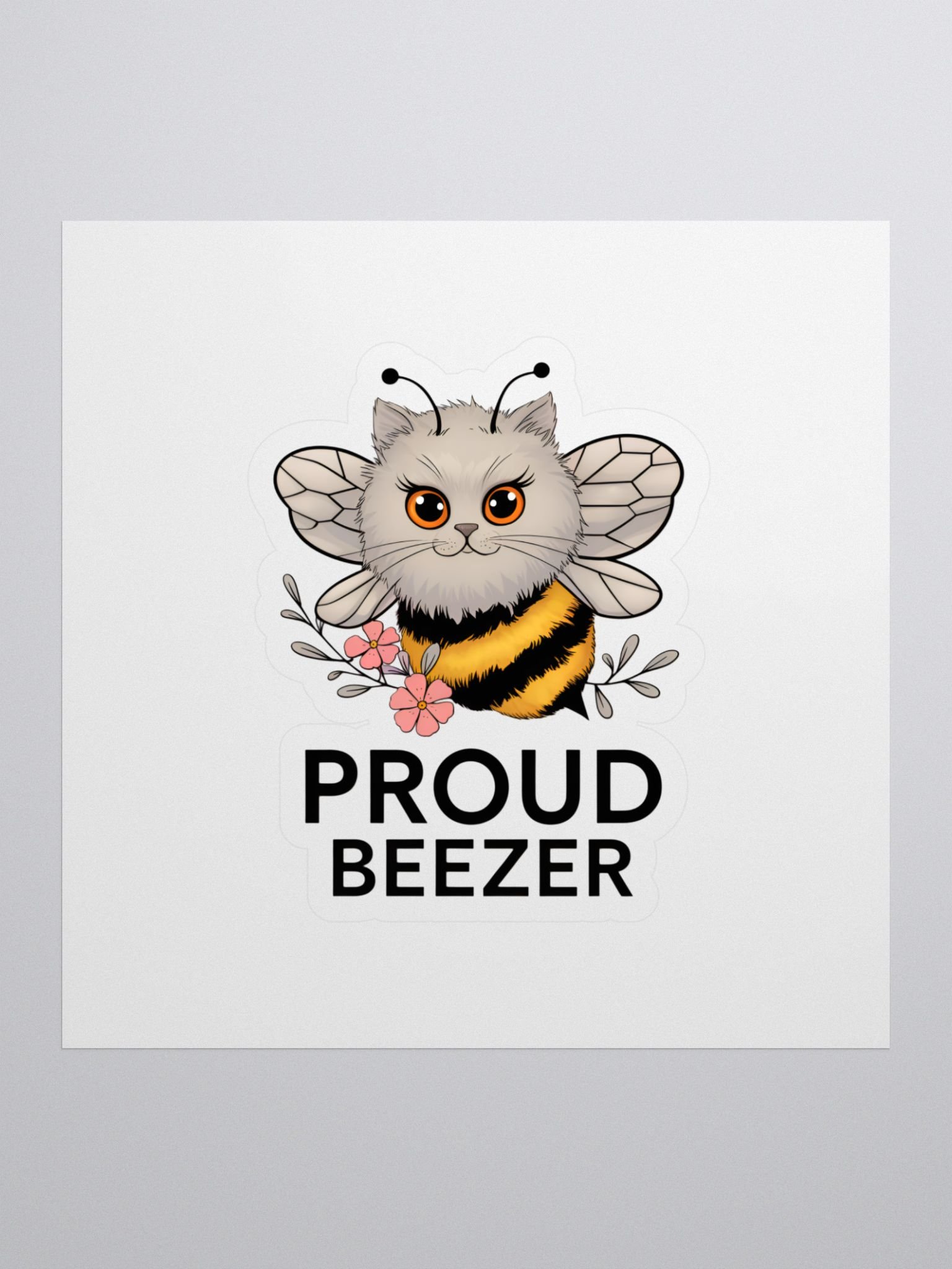 Proud Beezer Kiss Cut Stickers product image (1)