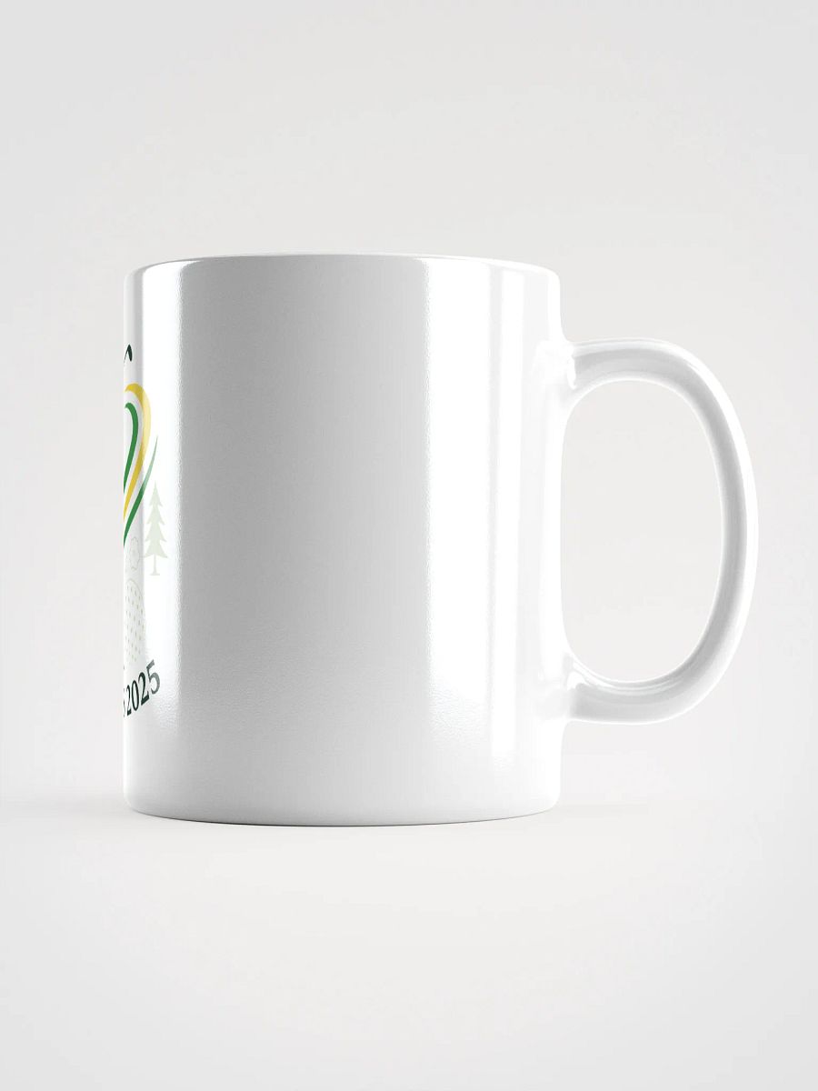 Masters 2025 White Glossy Mug – Augusta National Golf Mid-Swing Design | Inspired Tournament Coffee Cup by Delphi product image (3)