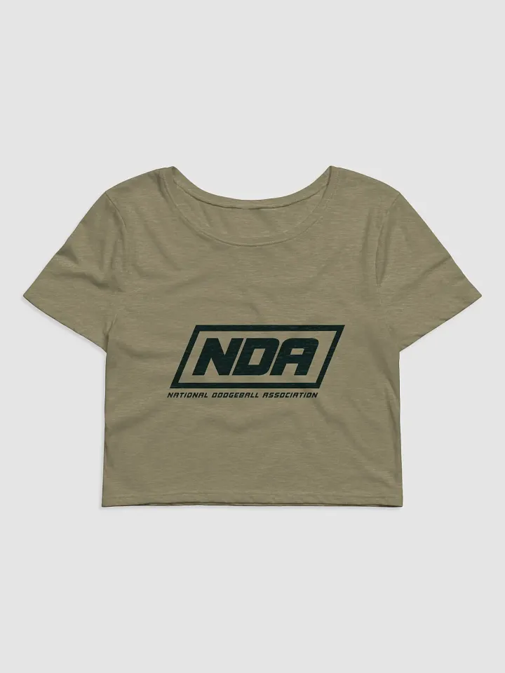 National Dodgeball Association Crop Top (Dark) product image (1)