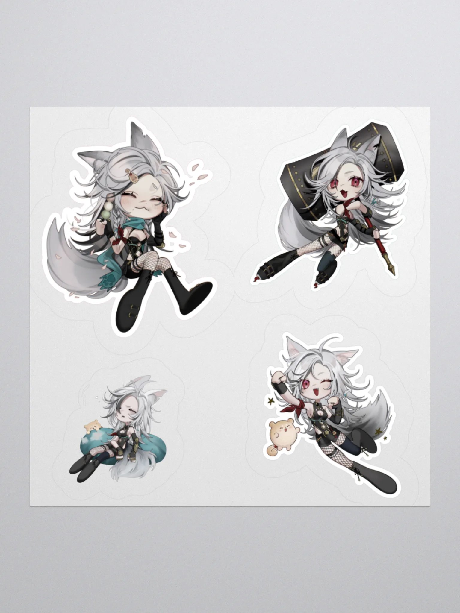 Mischievous Paws Fantasy Kiss Cut Stickers product image (1)