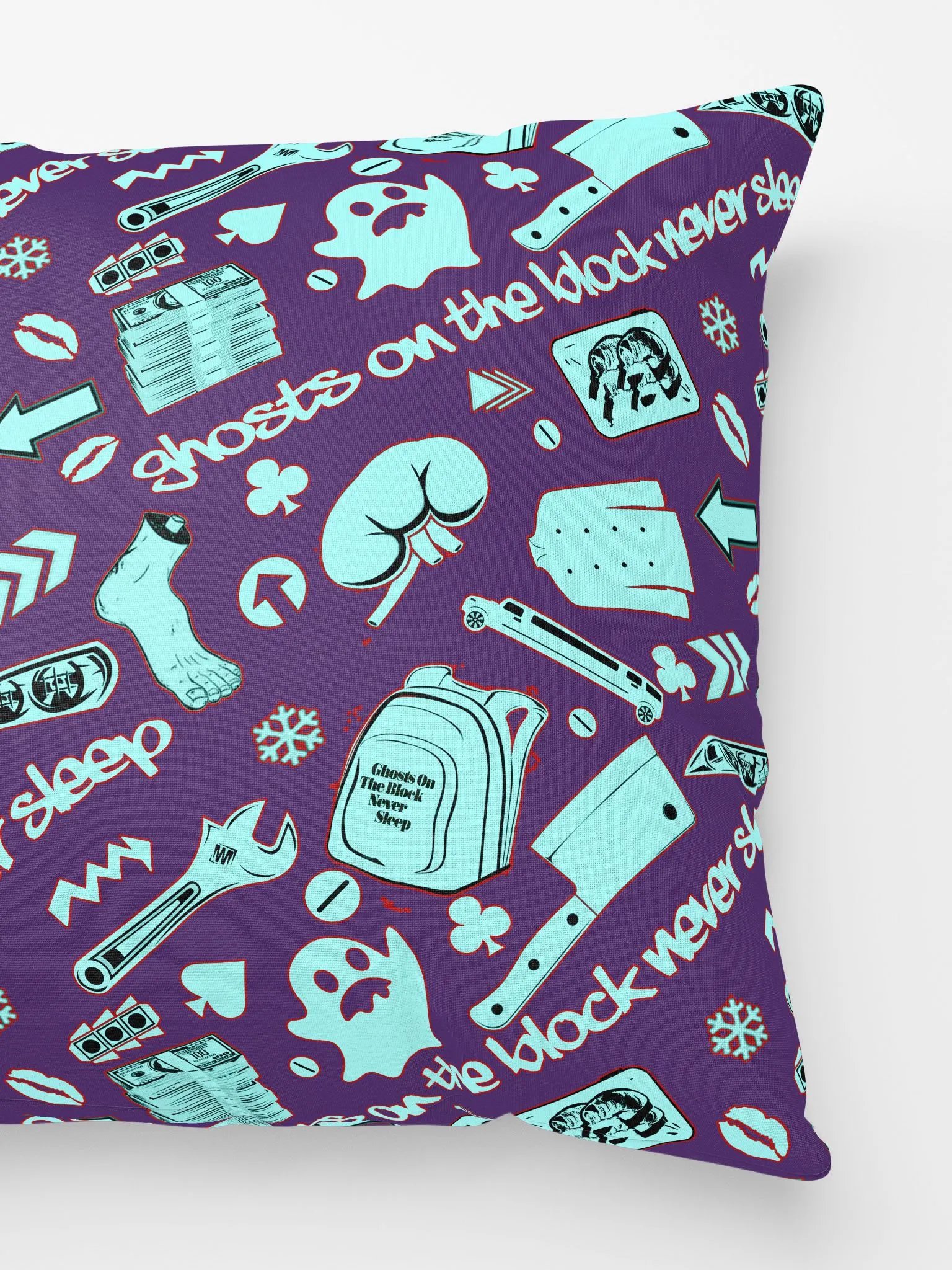 A8M - Ghosts On The Block Never Sleep Shorty Pillow (Iced January) product image (2)