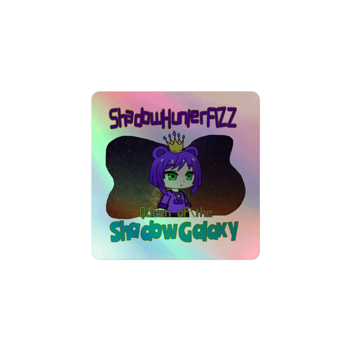 Queen Of The Shadow Galaxy Holographic Sticker product image (1)