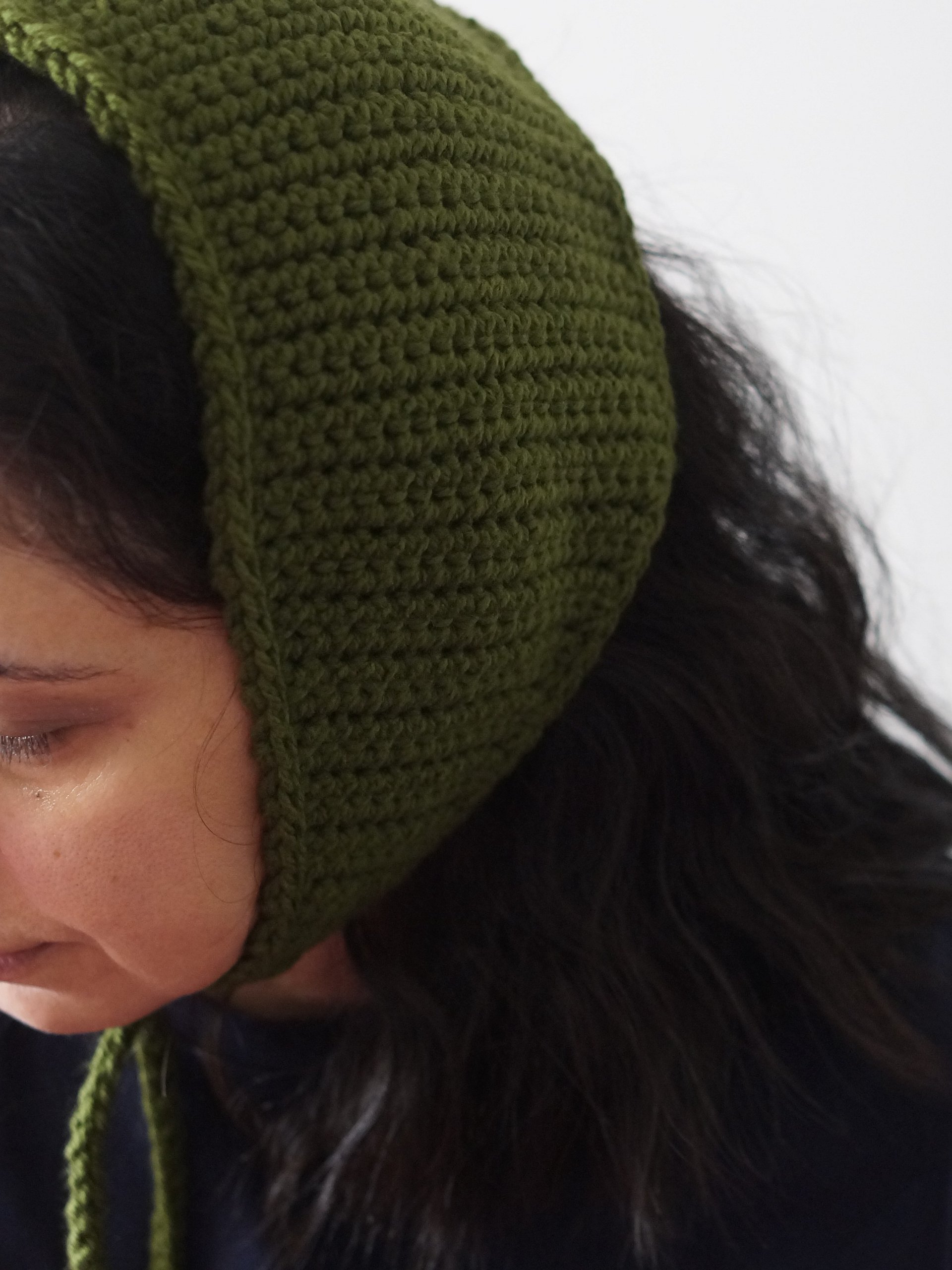 French beanie hood Crochet pattern product image (1)