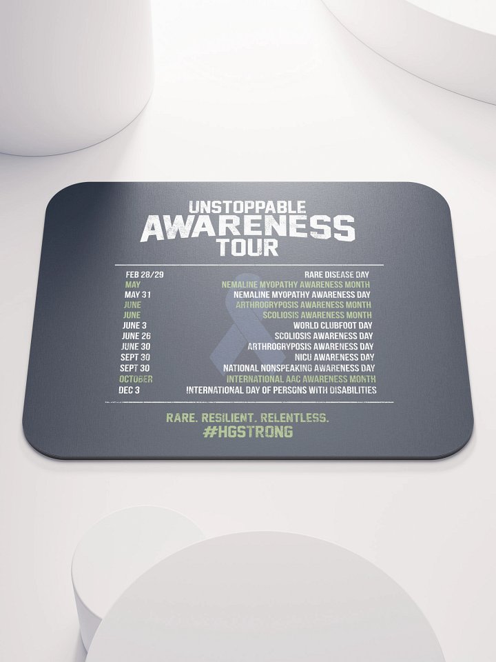 Awareness Tour Schedule Mousepad product image (1)