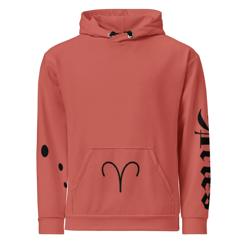Coral Aries Unisex Hoodie product image (10)