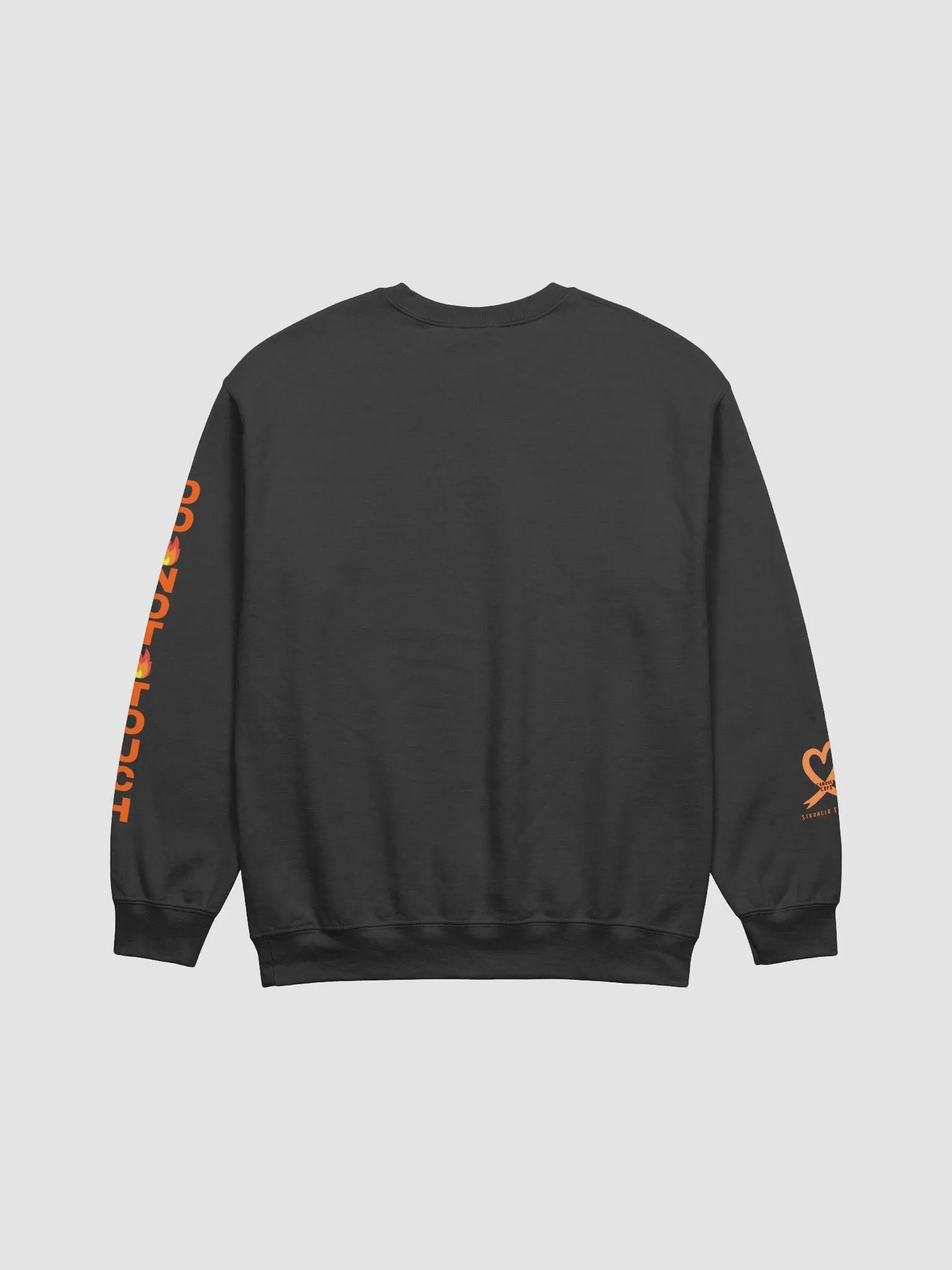 CRPS Warrior Awareness Ribbon Do Not Touch LEFT Arm Crewcut Sweater (Unisex) product image (3)
