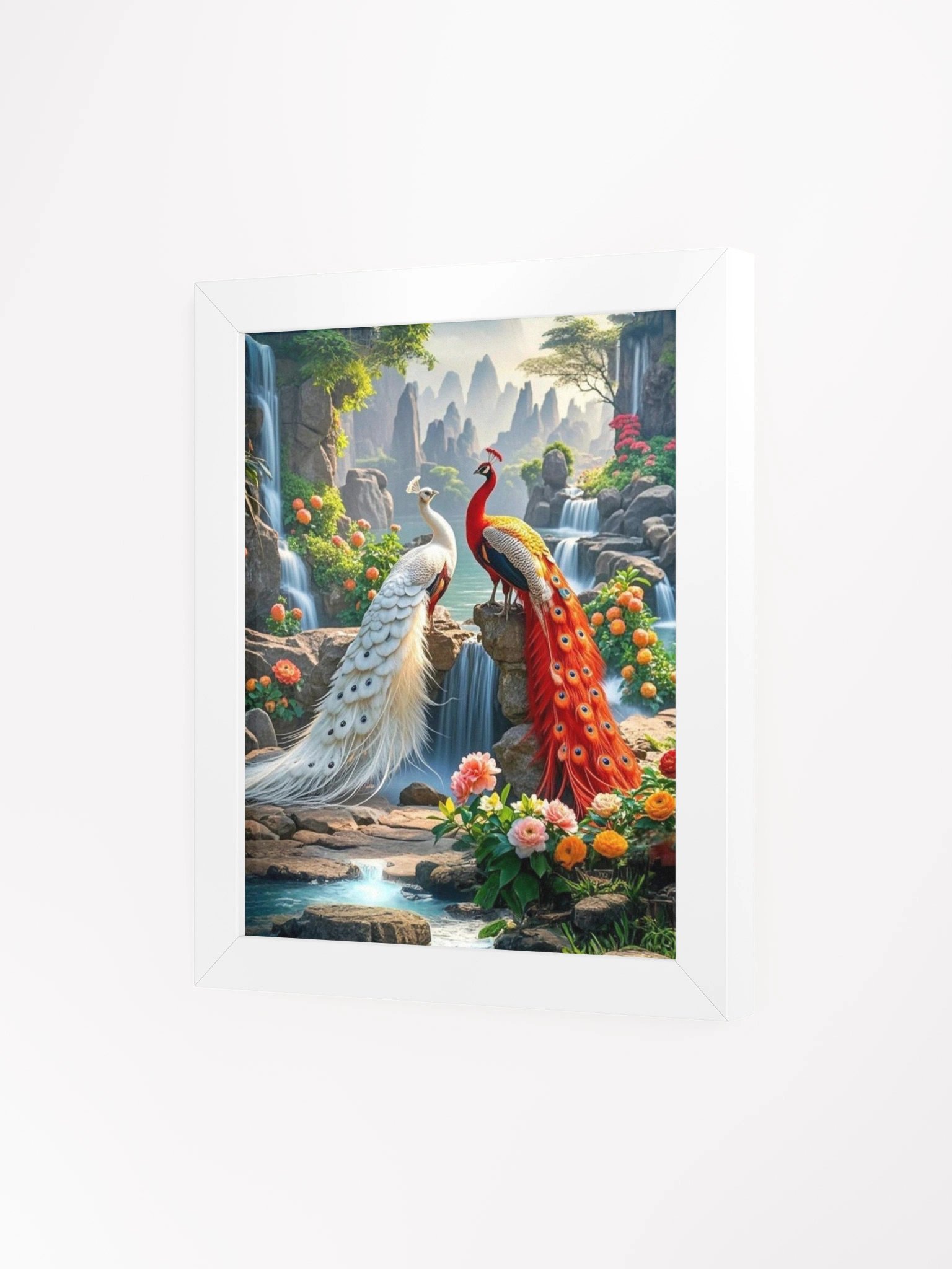 Tranquil Peacock Paradise Framed Poster product image (3)