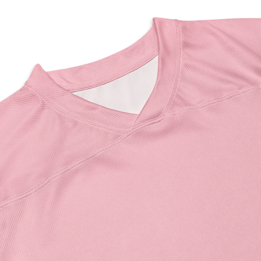 Plain Color Pink Hockey Fan Jersey product image (3)