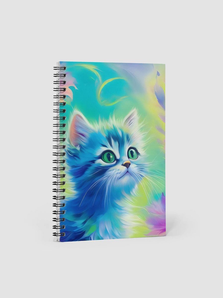 Colorful Kitty Vibes Spiral Notebook product image (1)