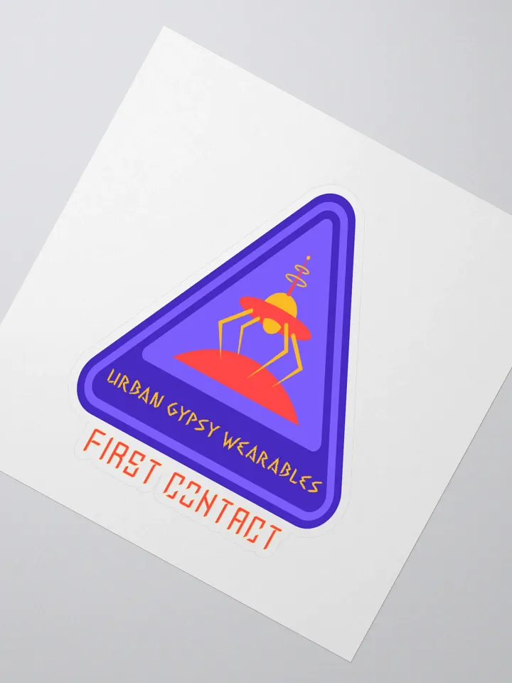 First Contact UFO Kiss Cut Sticker product image (2)