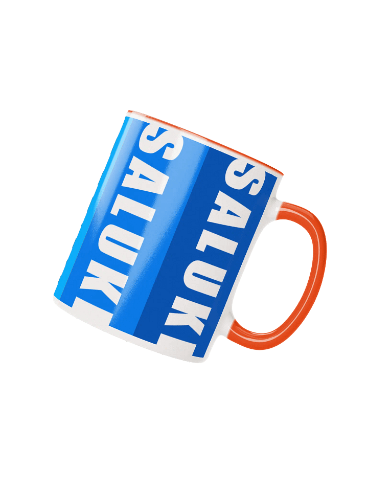 Saluki Blue & Orange 11oz Mug For Saluki Lovers product image (2)