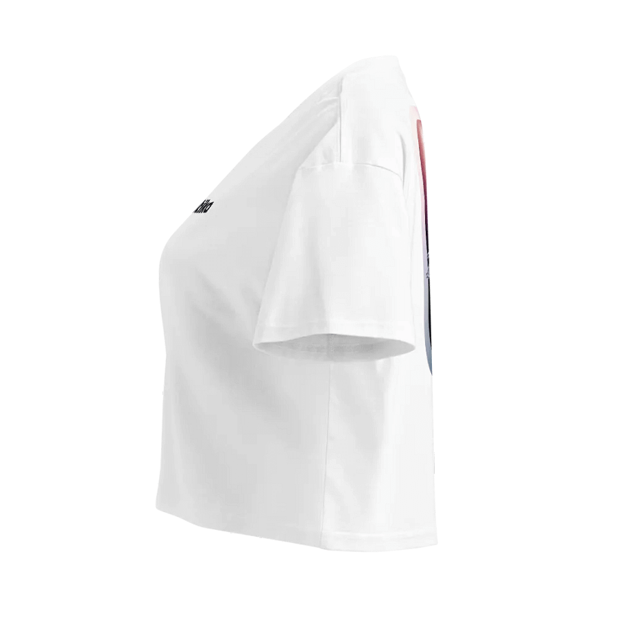 Universal Elegant Droid Women's White Crop Top product image (4)