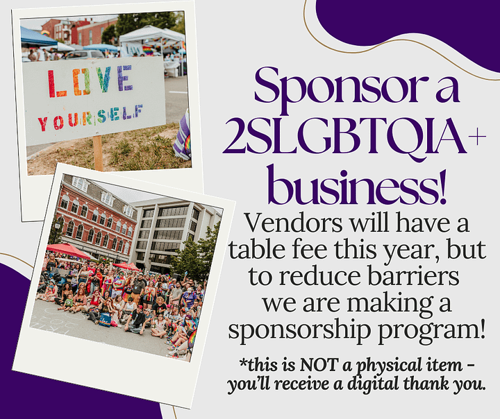 Queer-Owned Small Business Table Fee Sponsorship product image (1)