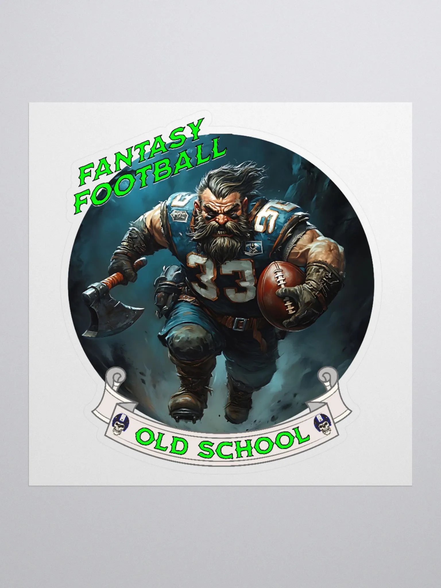 Fantasy Football Old School Sticker product image (1)