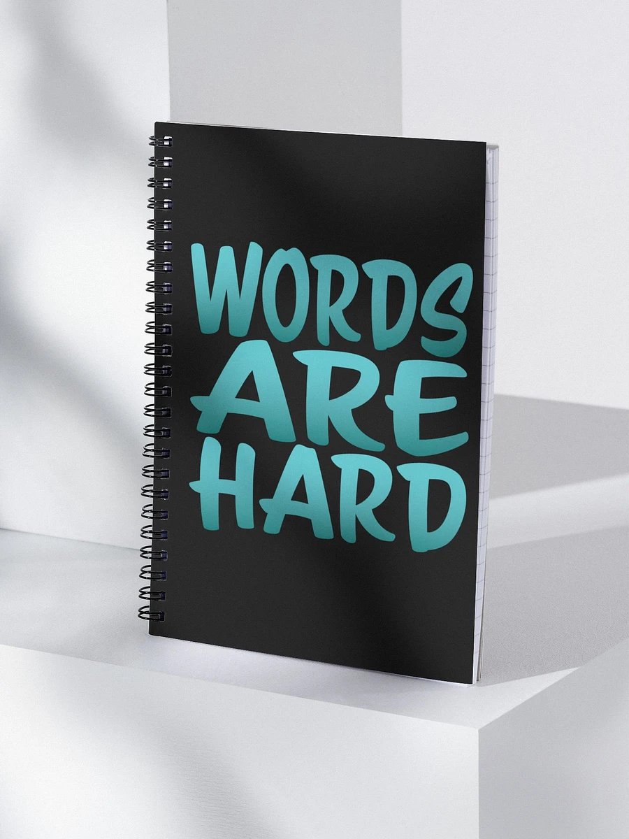 Words Are Hard Spiral Notebook product image (3)