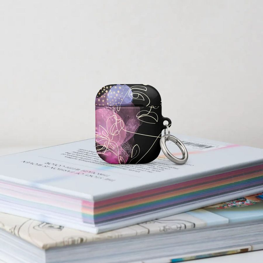 Whimsical Faces & Flora AirPods® Case gift for moms friends sons daughters product image (15)