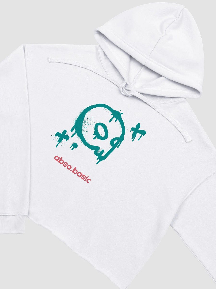 Awesome Skull Graffiti Crop Hoodie product image (11)