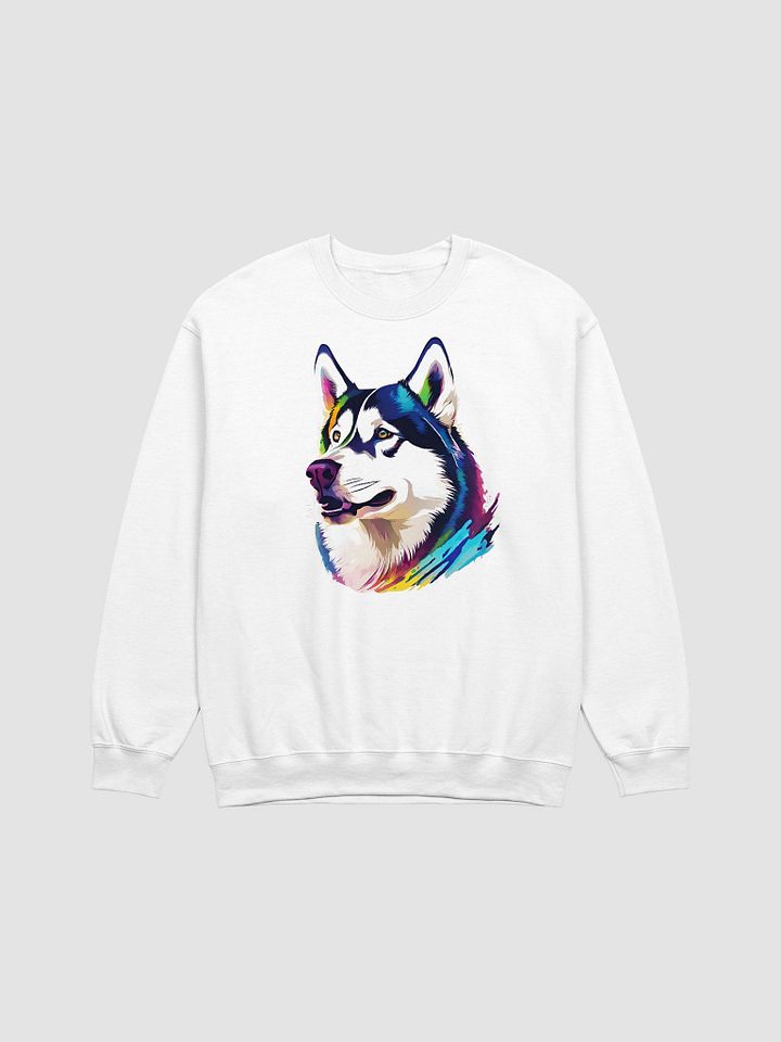 Graphic Siberian Husky Crewneck Sweatshirt product image (34)