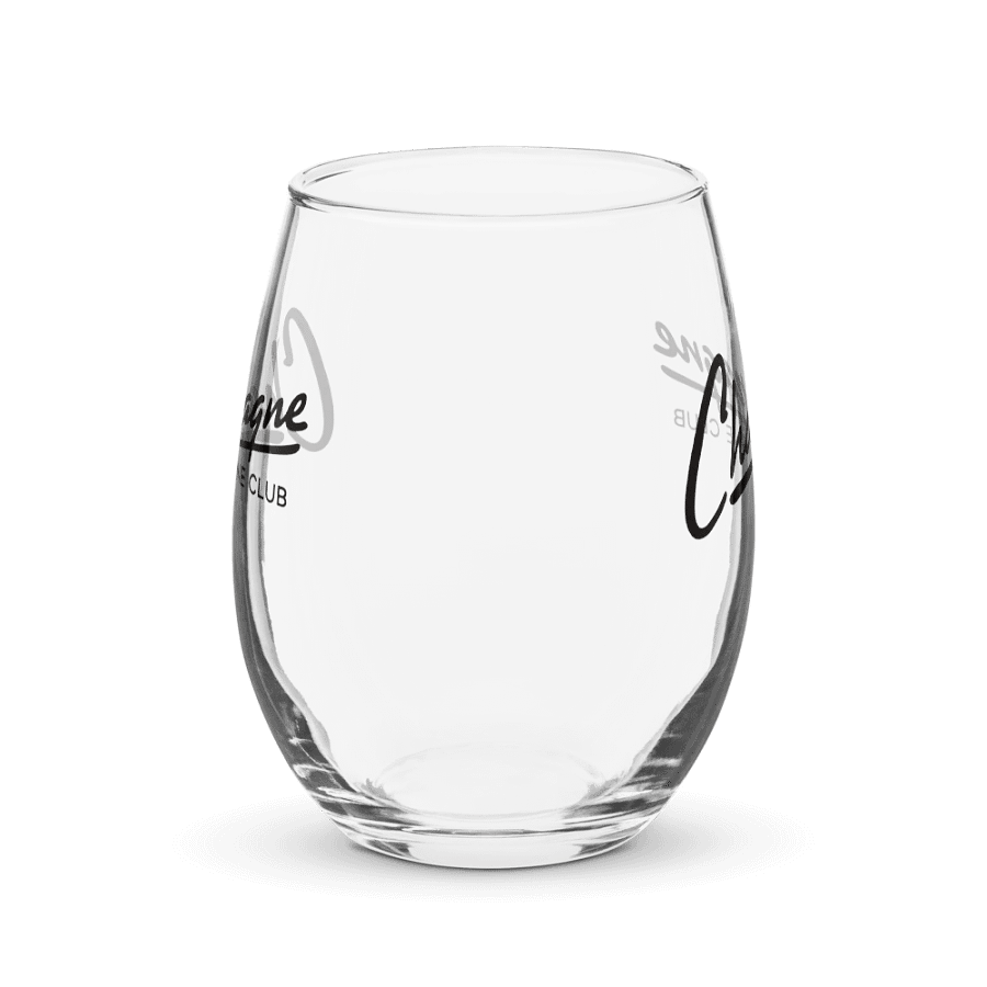 "Champagne Wine Club" Stemless Wine Glass – Champagne-Inspired Glass for Wine Lovers product image (2)