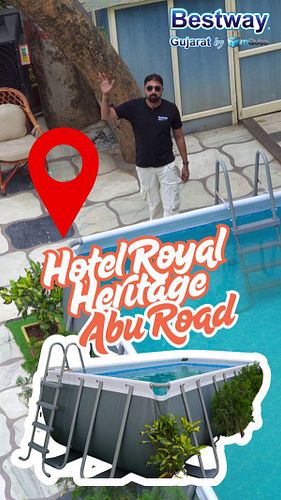 Are you ready to live it up?

💦 Luxury meets heritage at Hotel Royal Heritage, Abu Road!
A 16ft x 8ft Bestway Power Steel Poo...