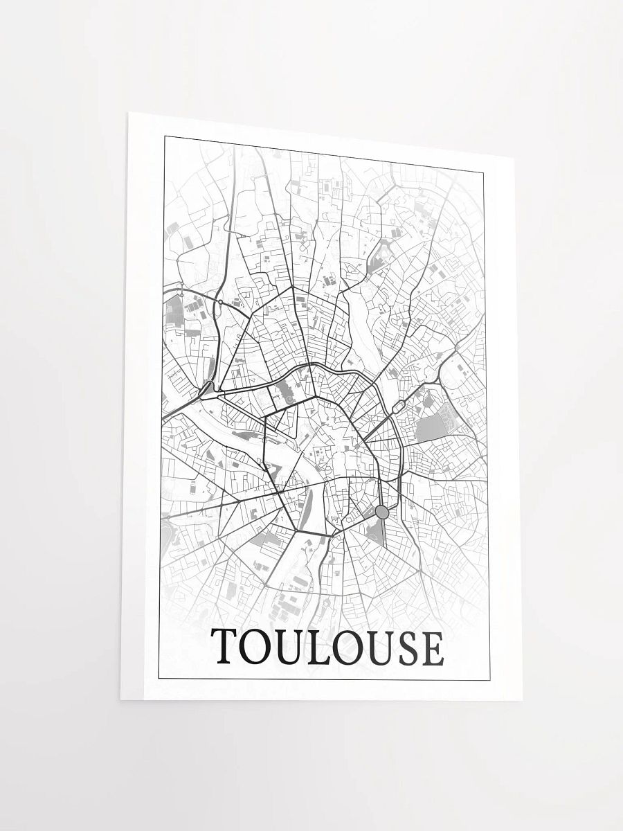 Toulouse, France, city map print product image (14)