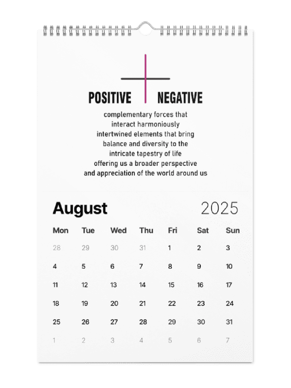 Implied 2025 Calendar : A Year of Positivity and Purpose-Now $10.50 Use promo code VIBES4LOVE at checkout product image (8)