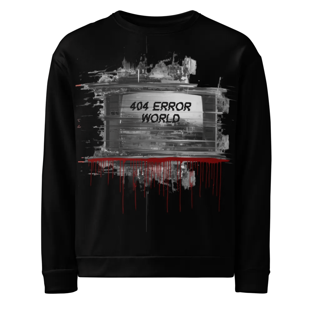 404 Error World Glitch Sweatshirt product image (1)