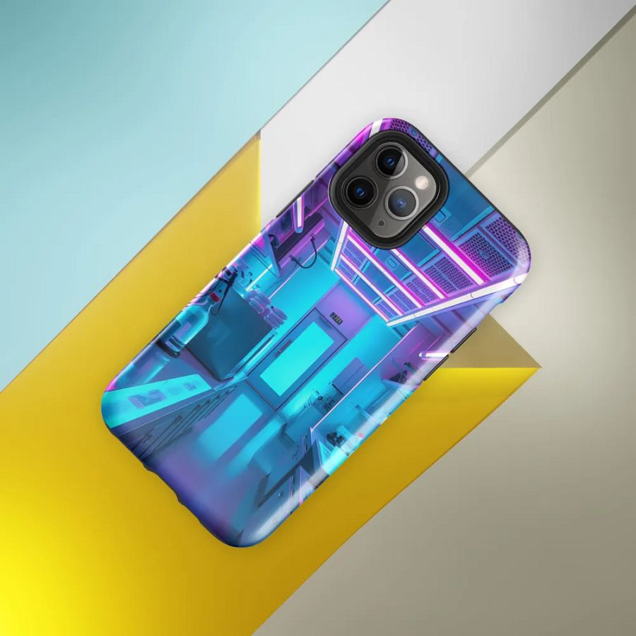 Cyan Circuitry - iPhone Tough Case product image (33)