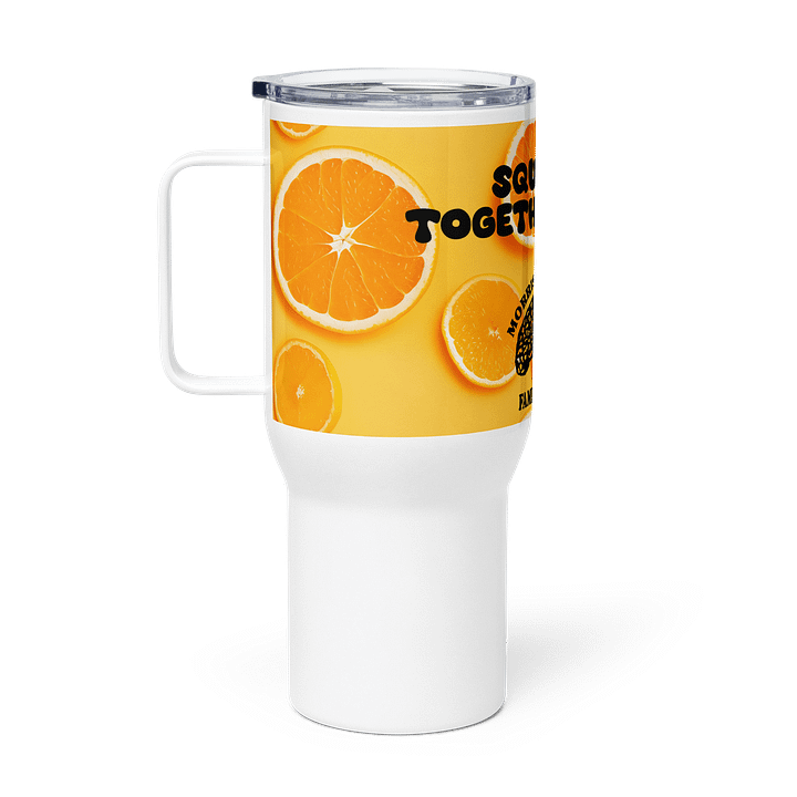 "Squeezed Together Again" Travel Mug w/ Handle product image (2)
