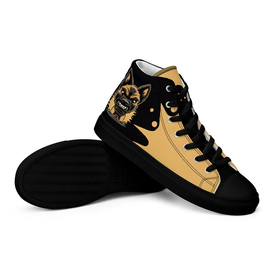 Belgian Malinois Angry Pup - Women's High Top Canvas Shoe product image (28)