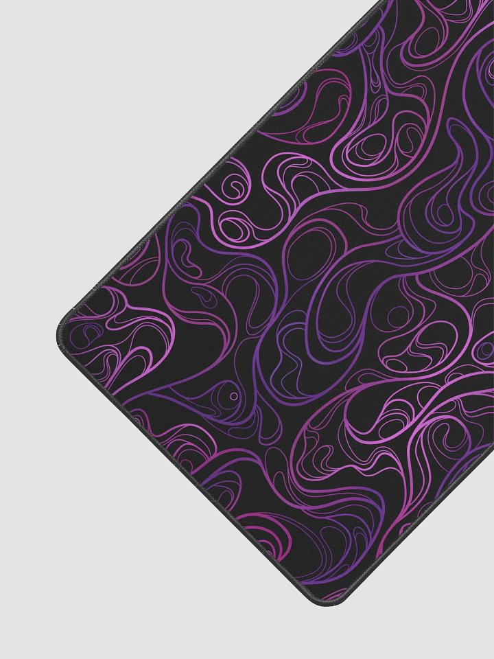 BLACK SWIRL - Desk mat 12 x 22