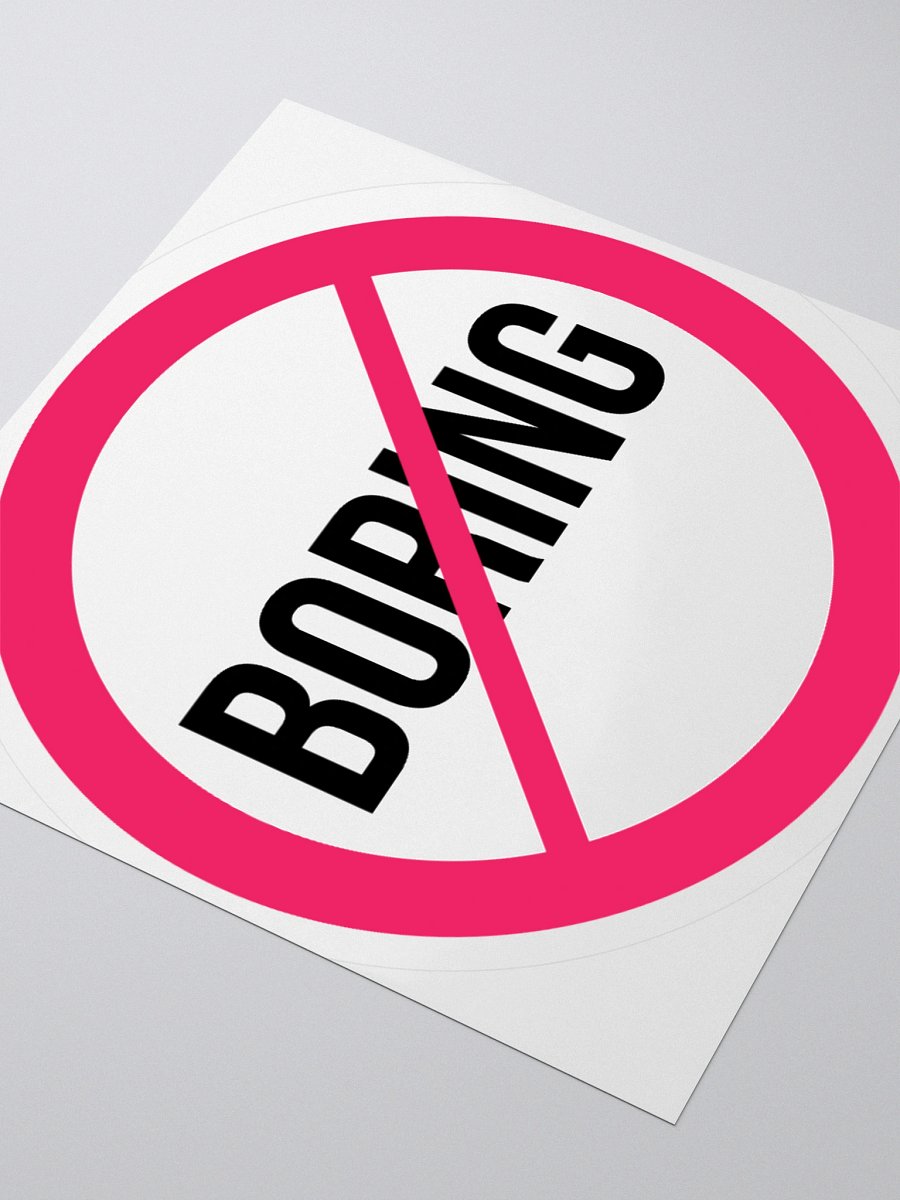 Not Boring - Sticker product image (3)