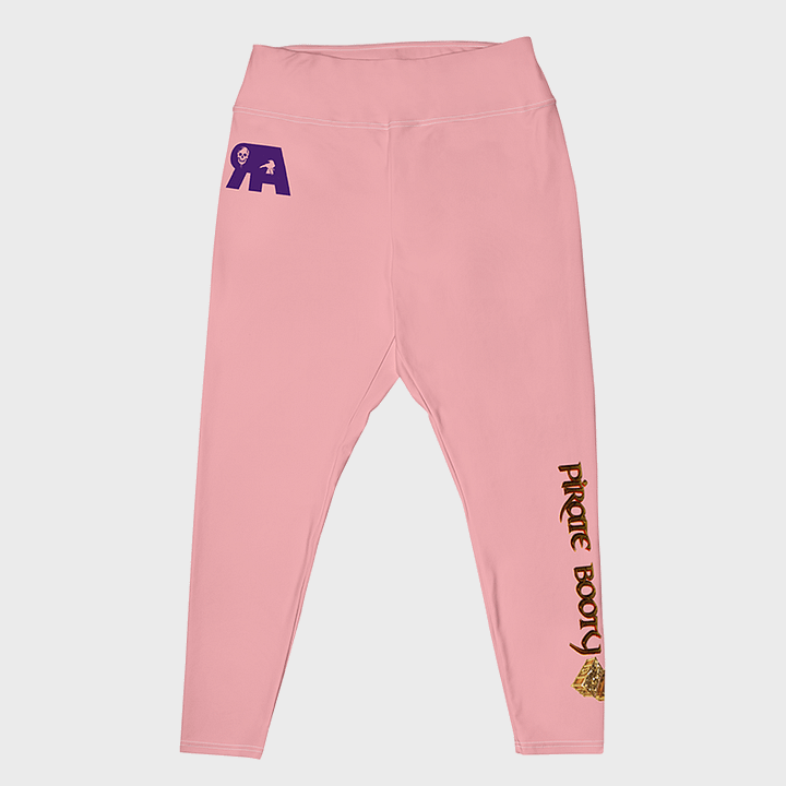 Pink All-Over Print Plus Size Leggings product image (1)
