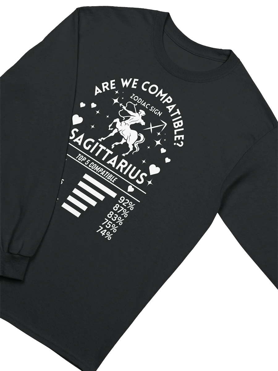Sagittarius Zodiac Sign Romantic Compatibility - Gildan Ultra Cotton Unisex Long Sleeve T-Shirt - Dark Colors product image (3)