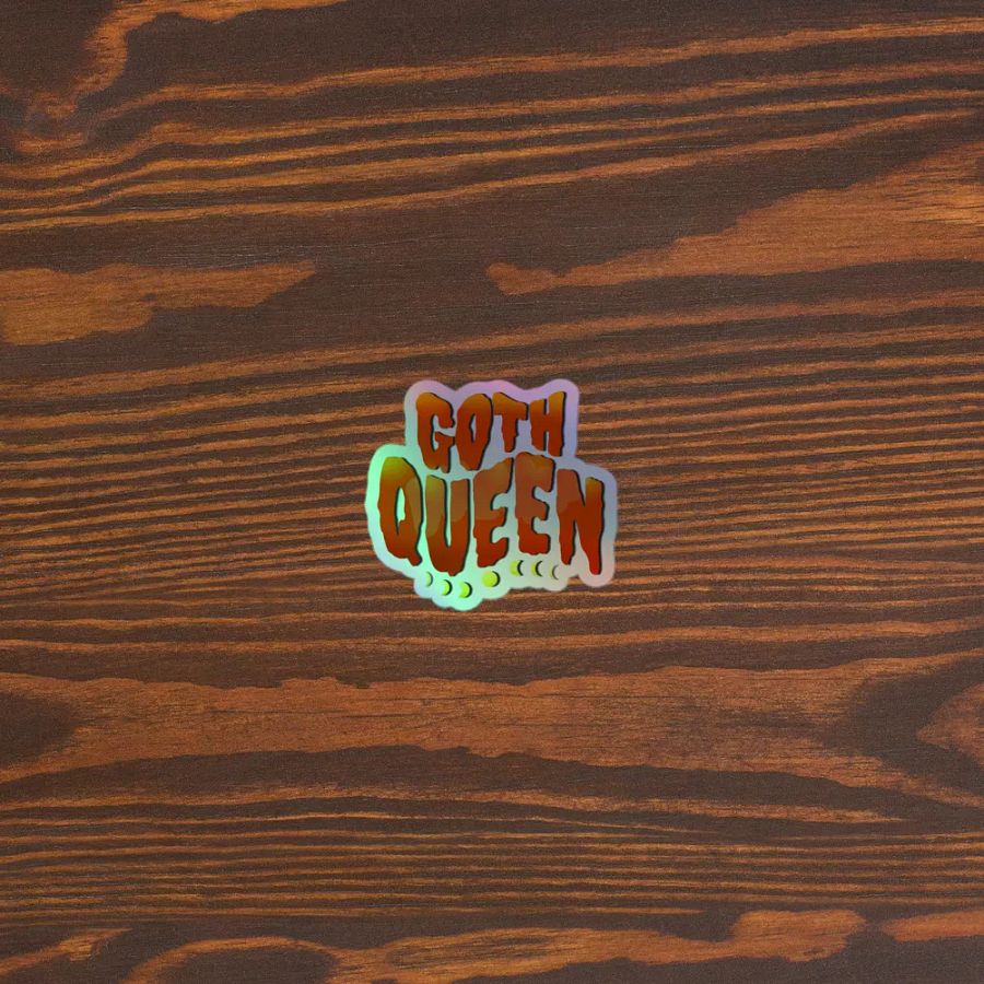 Goth Queen: Cut Holographic Sticker product image (5)
